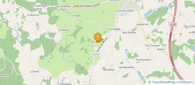 localisation de l'entreprise AEMDT à CHATEAU-CHERVIX