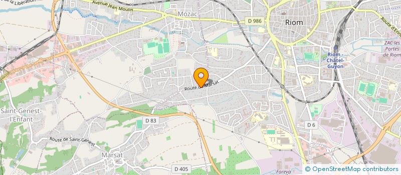 localisation de l'entreprise AEMG  RIOM