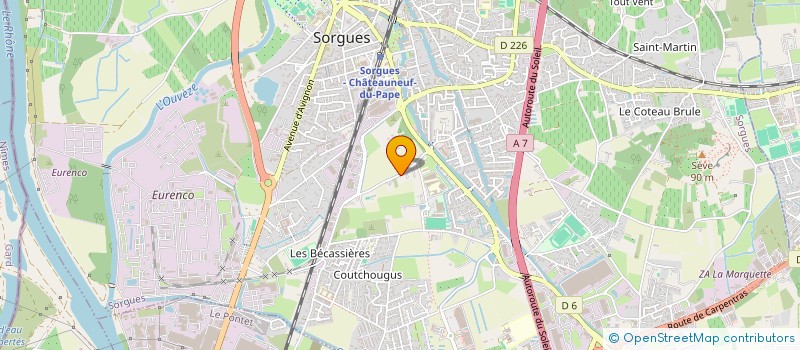 localisation de l'entreprise AEMI  SORGUES