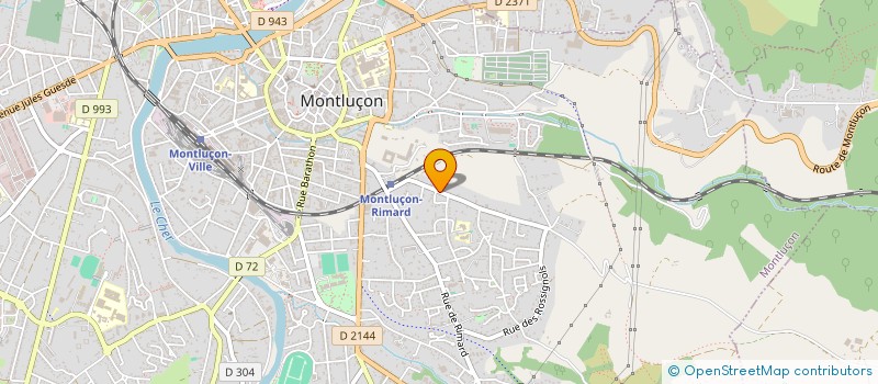 localisation de l'entreprise AEMI SARL à MONTLUCON