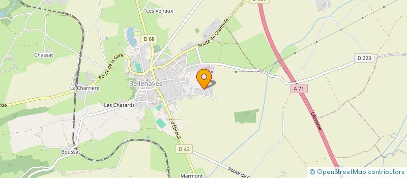 localisation de l'entreprise AEMS à BELLENAVES