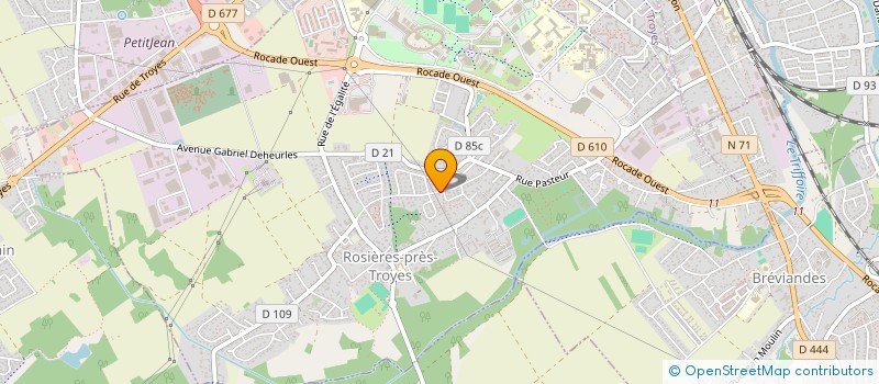 localisation de l'entreprise AEMS MULTISERVICES REWAPING MACHINES SPECIALES  ROSIERES-PRES-TROYES