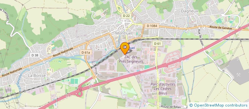 localisation de l'entreprise AEMTEK à MONTLUEL