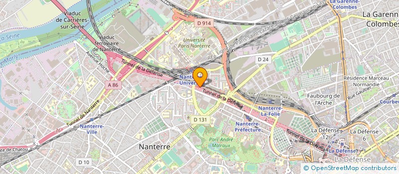 localisation de l'entreprise AENEAS CONSEIL à NANTERRE