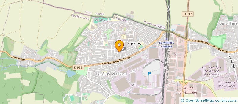 localisation de l'entreprise AENEM MUSIC  FOSSES