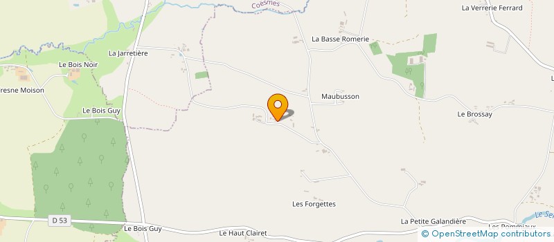 localisation de l'entreprise AENI  MARTIGNE-FERCHAUD