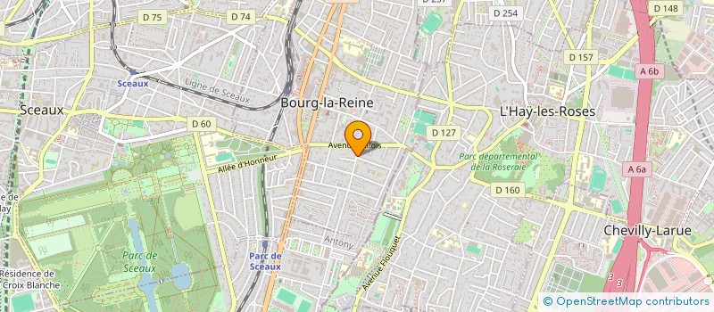 localisation de l'entreprise AENOR à BOURG-LA-REINE