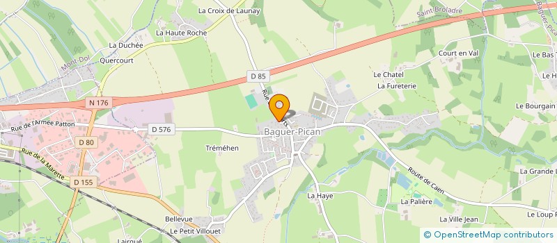 localisation de l'entreprise AENOR  BAGUER-PICAN