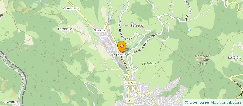 localisation de l'entreprise AENOS  TARARE