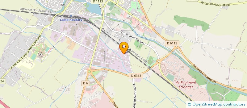 localisation de l'entreprise AEOLIS à CASTELNAUDARY