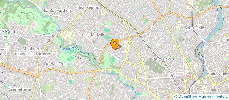 localisation de l'entreprise AEORA à NANTES