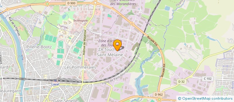 localisation de l'entreprise AEOS EAU POTABLE  LAVAL