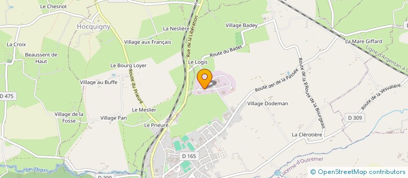 localisation de l'entreprise AEOS ENVIRONNEMENT SERVICES  LA HAYE-PESNEL