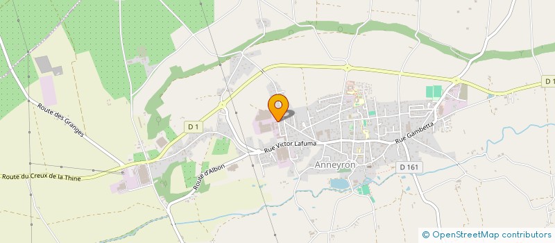 localisation de l'entreprise AEP  CHANAS