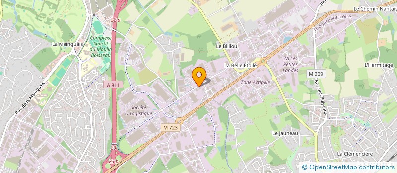 localisation de l'entreprise AEP à CARQUEFOU