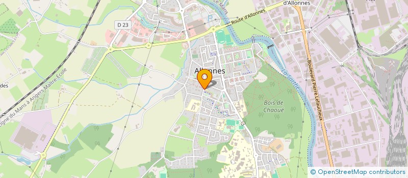 localisation de l'entreprise AEP ALLONNAISE  ALLONNES