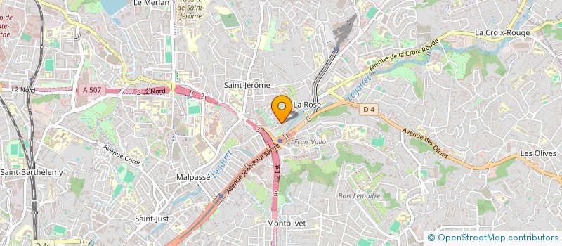 localisation de l'entreprise AEP DE LA ROSE  MARSEILLE