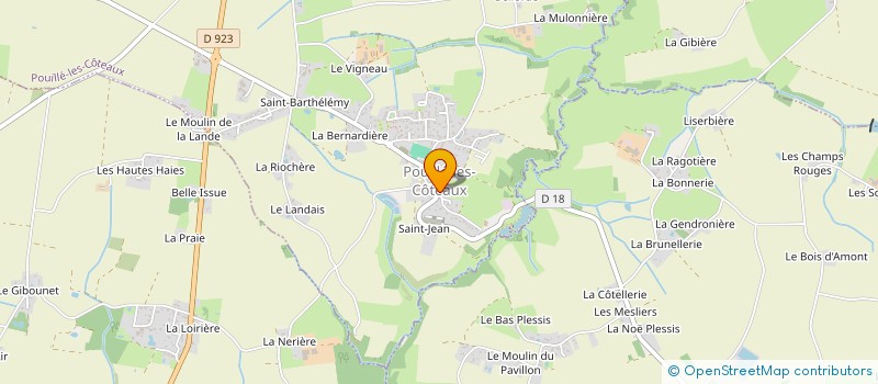localisation de l'entreprise AEP DE POUILLE LES COTEAUX à POUILLE-LES-COTEAUX