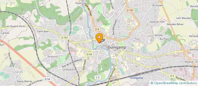 localisation de l'entreprise AEP DIWAN GWENGAMP à GUINGAMP