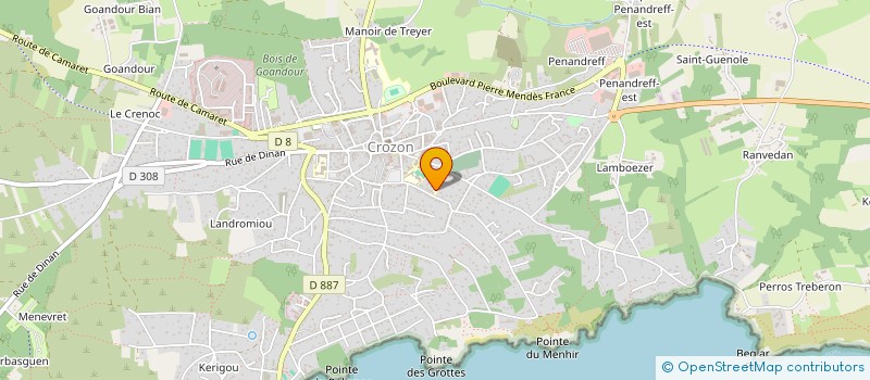 localisation de l'entreprise AEP DIWAN KRAON à CROZON