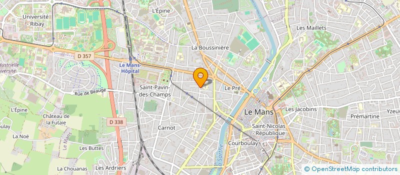 localisation de l'entreprise AEP ENSEMBL SCOLAIRE PRE MURIERS  LE MANS