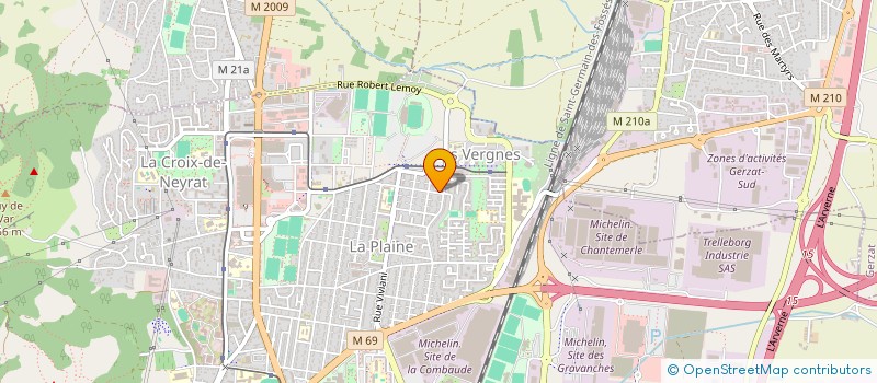 localisation de l'entreprise AEP LA PLAINE  CLERMONT-FERRAND