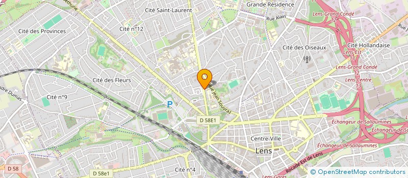 localisation de l'entreprise AEP LYCEE ST PAUL  LENS