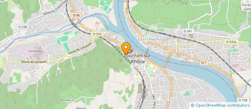 localisation de l'entreprise AEP NOTRE DAME à TOURNON-SUR-RHONE