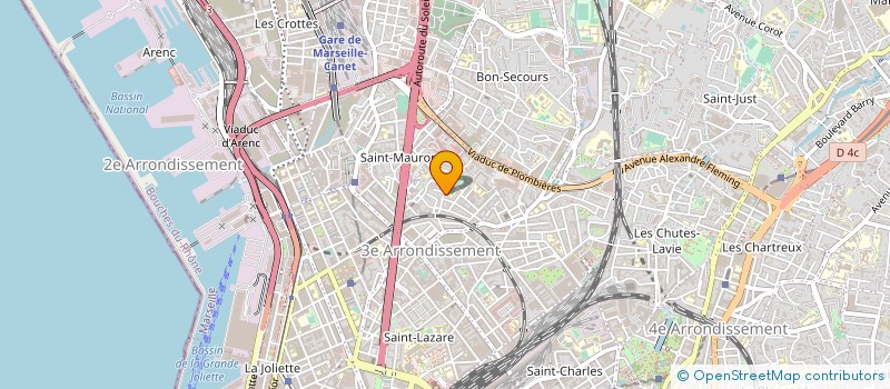 localisation de l'entreprise AEP SAINT MAURONT BELLEVUE à MARSEILLE