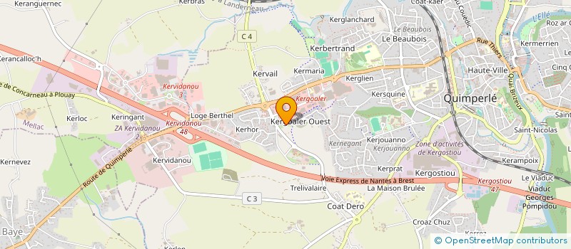 localisation de l'entreprise AEP SKOL DIWAN KEMPERLE à QUIMPERLE