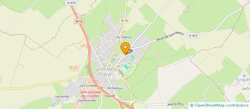 localisation de l'entreprise AEP SOC MERE VACANCES à SAINTE-MERE-EGLISE