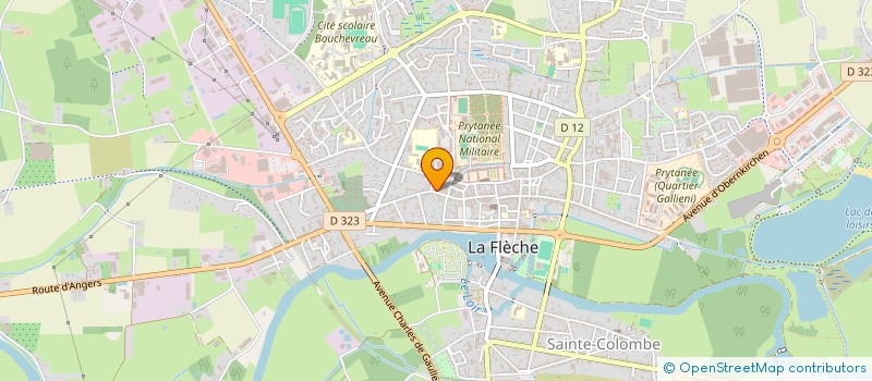 localisation de l'entreprise AEP ST JACQUES STE COLOMBE SACRE COEUR  LA FLECHE