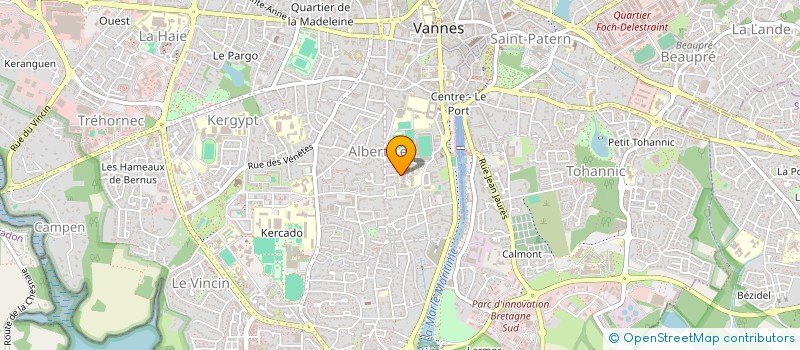 localisation de l'entreprise AEP ST PAUL à VANNES