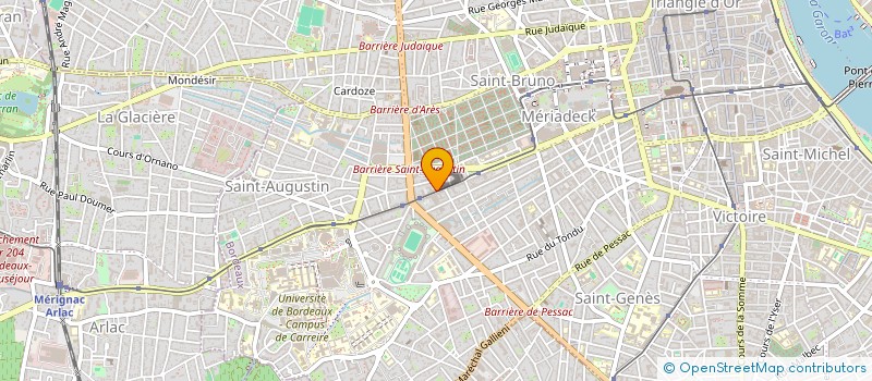 localisation de l'entreprise AEP ST PROJET à BORDEAUX