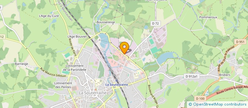 localisation de l'entreprise AEP23 à LA SOUTERRAINE