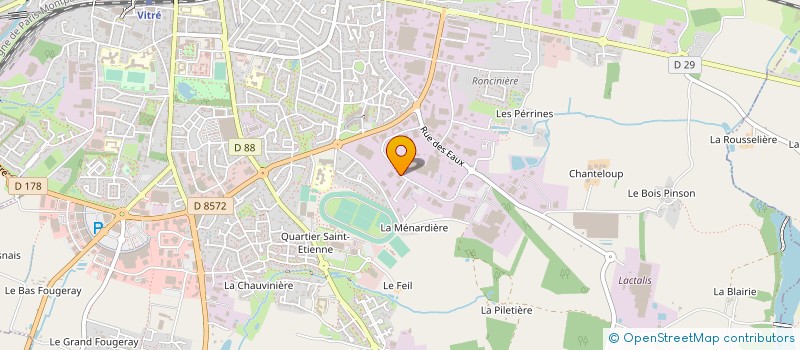 localisation de l'entreprise AEPBMP GROUPE  VITRE