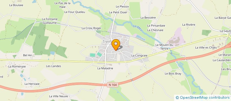 localisation de l'entreprise AEPC  TREMOREL