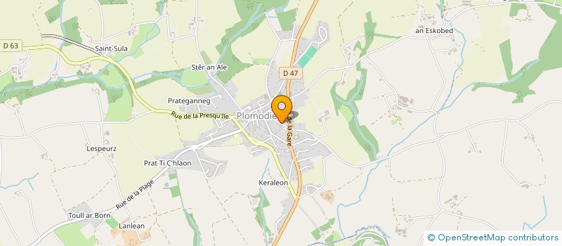 localisation de l'entreprise AEPEC  PLOMODIERN