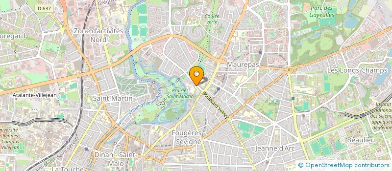 localisation de l'entreprise AEPEC DE LA SALLE à RENNES