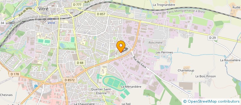 localisation de l'entreprise AEPEC DE VITRE à VITRE