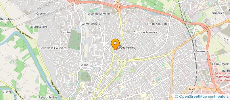localisation de l'entreprise AEPOS à BEZIERS