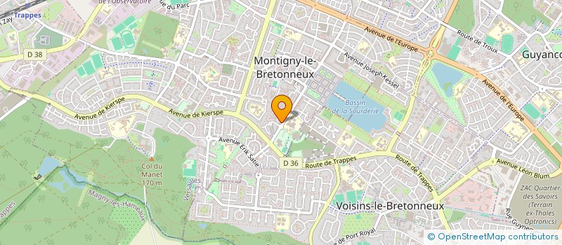 localisation de l'entreprise AEPVE à MONTIGNY-LE-BRETONNEUX
