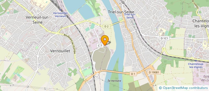 localisation de l'entreprise AEQUIDEX à VERNOUILLET