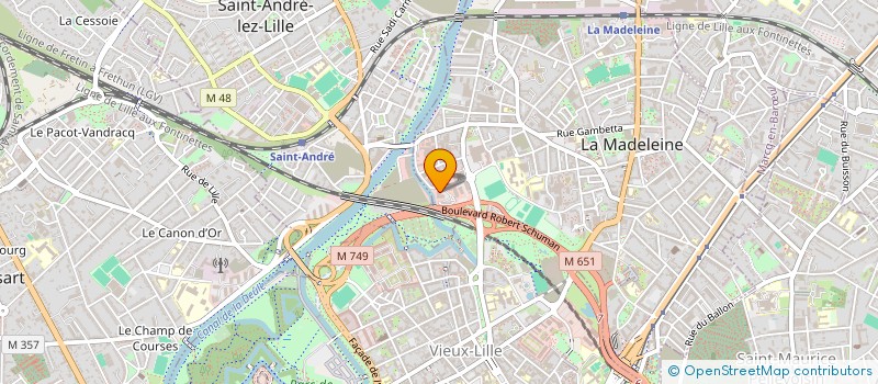 localisation de l'entreprise AEQUITAS  LA MADELEINE