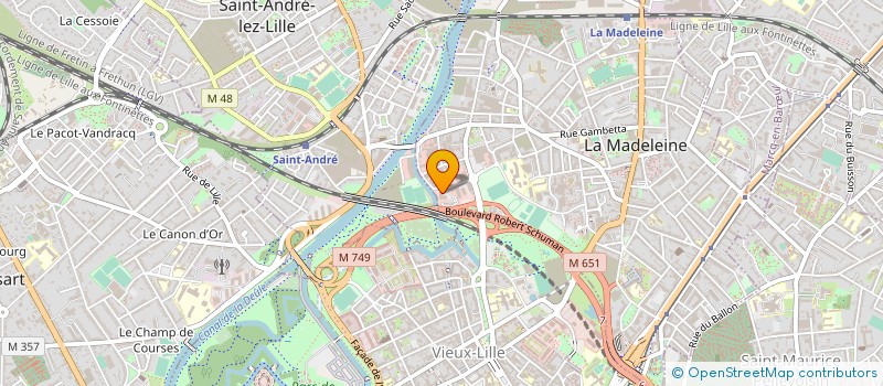 localisation de l'entreprise AEQUITAS AUDIT -SOCIETE DE COMMISSARIAT AUX COMPTES à LA MADELEINE