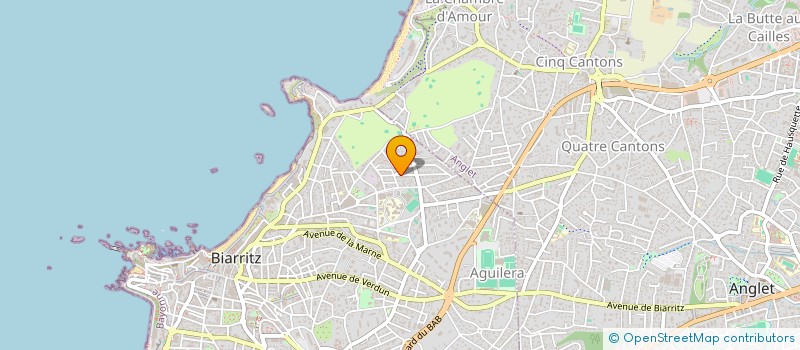 localisation de l'entreprise AEQUUS BIARRITZ à BIARRITZ