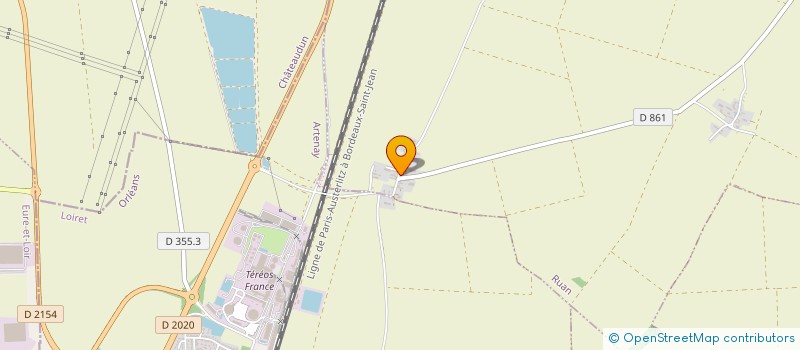 localisation de l'entreprise AER  RUAN