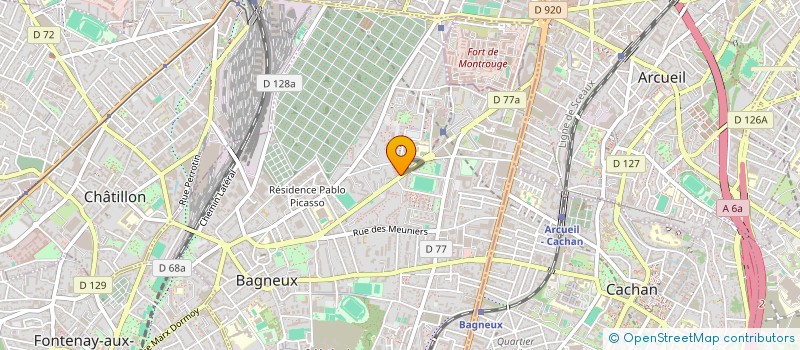 localisation de l'entreprise AER DECO à BAGNEUX