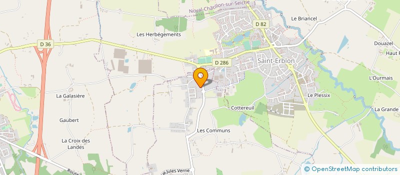 localisation de l'entreprise AER'EAU CONTROL BRETAGNE à ORGERES