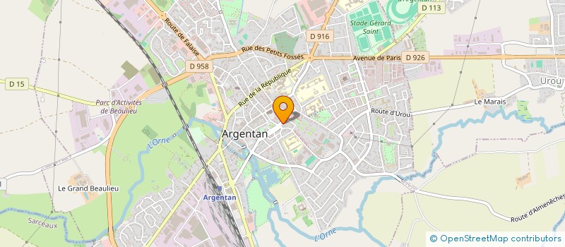 localisation de l'entreprise AER IMPORT  ARGENTAN
